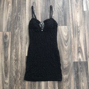 Black mini dress